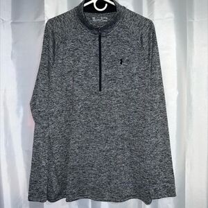 Under armour grey sweater mens size XL Quarter Zip